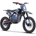MotoTec 60v 2000w Pro Electric Dirt Bike Lithium Blue